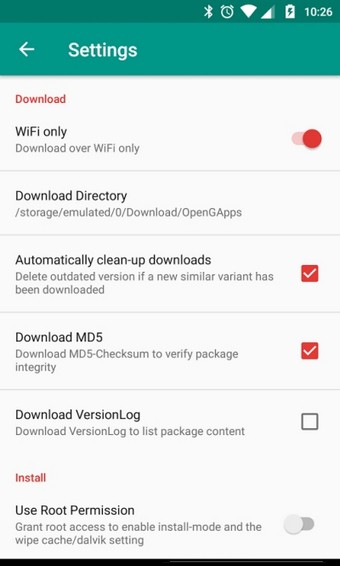 Open GApps 1.0.3截图3