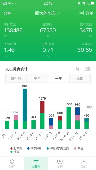 小熊油耗 v2.4.3截图3