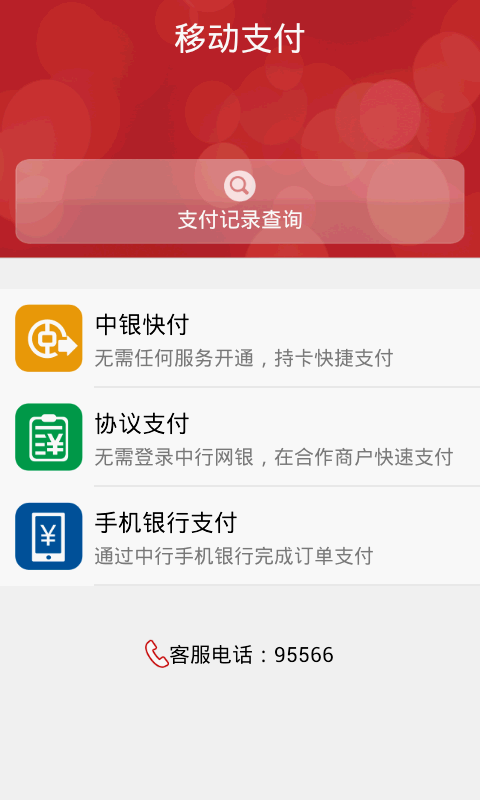 中国银行移动支付 1.0截图2